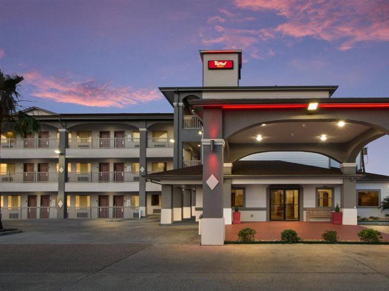 Red Roof Inn Plus + Galveston - Beachfront Exteriör bild